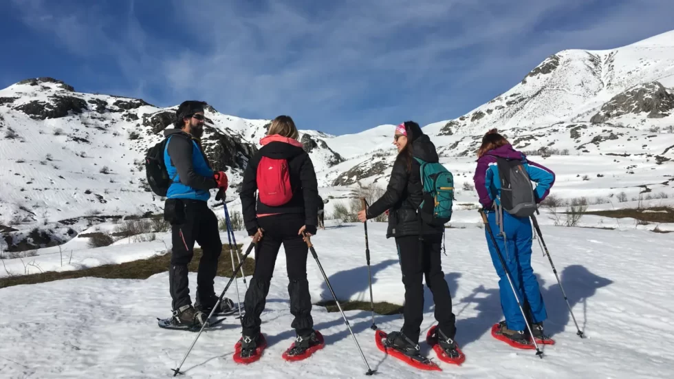 Raquetas de nieve en León 1